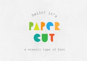 Paper Cut Font Download