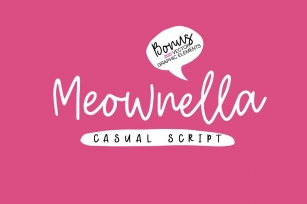 Meownella Script Font Download