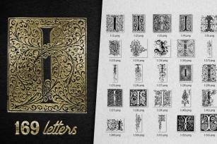 Vintage Letter I Vector And PNG Font Download