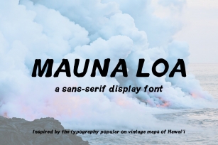 Vintage Hawaiian: Mauna Loa Font Download