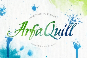 ArfaQuill Calligraphic Script Font Download