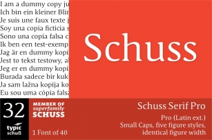 SchussSerifPro No.32 (1) Font Download
