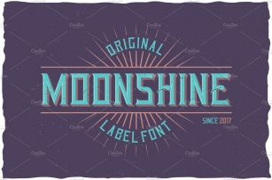 Moonshine Label Typeface Font Download