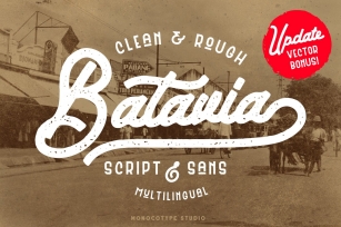 Batavia Duo + Bonus Vector Font Download