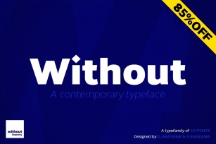 Without Sans · 85% Off! Font Download
