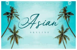 Asian Skyline Font Download