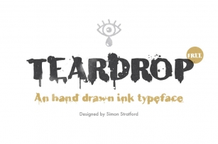 Teardrop typeface Font Download