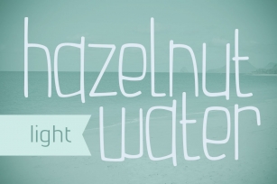 Hazelnut Water Light Font Download