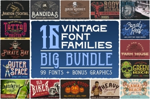 16 Families Bundle Font Download