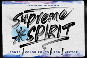 Supreme Spirit Brush Font Download