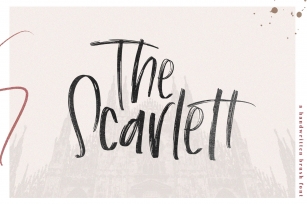 The Scarlett -Handwritten Brush Font Download