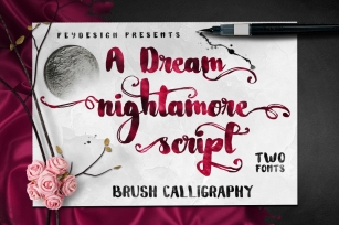 Nightamore Brush + Bonus Font Download