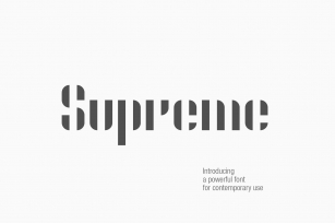 Supreme Font Download