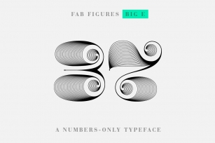 Fab Figures Big E Font Download