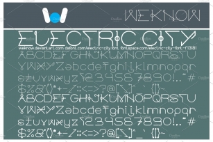 electric city font Font Download