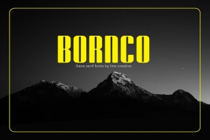Bornco Font Download