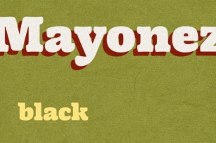 Mayonez black Font Download