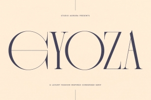 Gyoza Luxury Fashion Condensed Serif Font Download