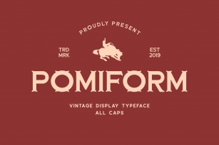 Pomiform – Vintage Display Typeface Font Download