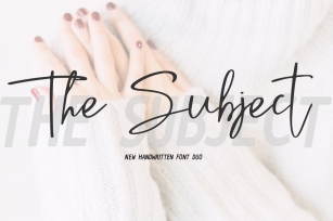 The Subject Duo + 8 Qoutes Font Download
