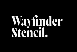 Wayfinder Stencil CF artistic serif Font Download