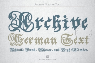 Archive German text Font Download