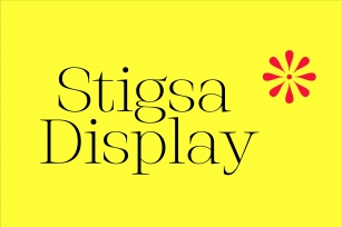Stigsa Display Family Font Download