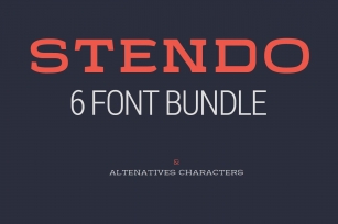 Stendo Advanced Bundle Font Download