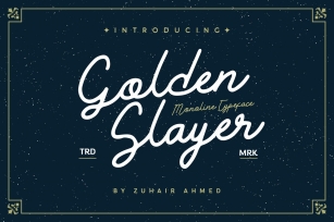 Golden Slayer Font Download