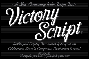 Victory Script Font Download
