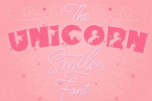 Unicorn Smiles Layered  Bonus Font Download