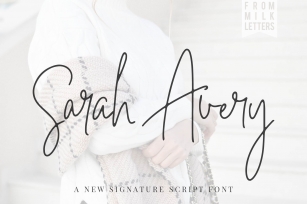 *NEW*Sarah Avery Script Font Download
