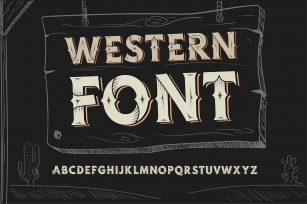 Western OTF vintage label font. Font Download