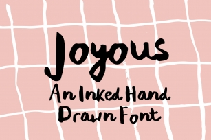 Joyous Inked Hand Drawn Font Download