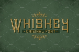 Whiskey Original Label Typeface Font Download