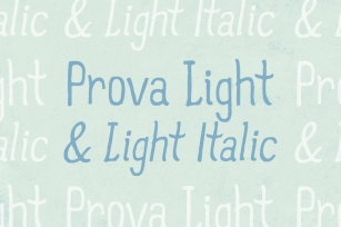 Prova Light  Light Italic Font Download