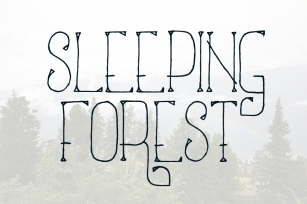 Sleeping Forest Font Download