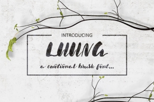 Luuna. Emotional Brush Font Download