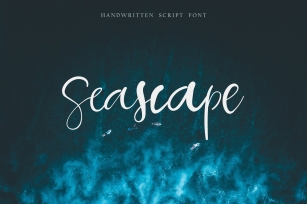 Seascape. Script Font Download