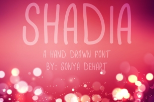 Shadia A Hand Drawn Font Download