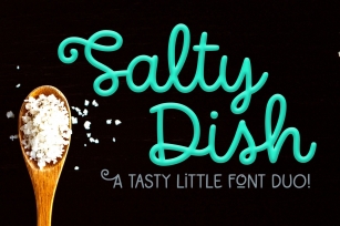 Salty Dish font duo Font Download