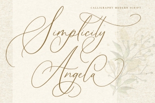 Simplicity Angela Font Download