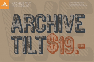 Archive Tilt Font Download