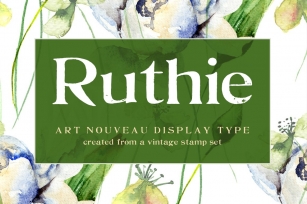 Ruthie: Art Nouveau Display Type Font Download