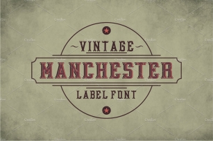 Manchester Vintage Label Typeface Font Download
