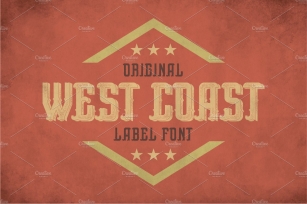 West Coast Vintage Label Typeface Font Download