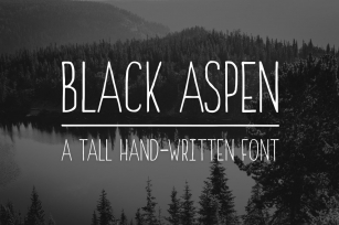 Black Aspen Font Download