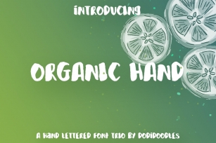Organic Hand Trio Font Download