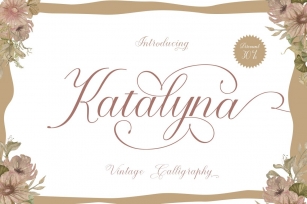 Katalyna Script 30% 0ff Font Download