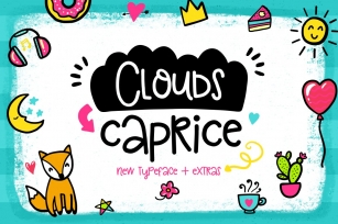 Clouds Caprice Typeface with Extras Font Download